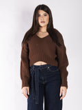 Pullover  crop in lana VICOLO