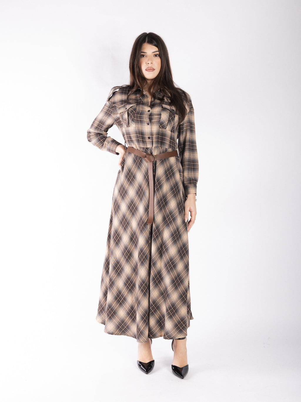 Abito tartan rombi VICOLO