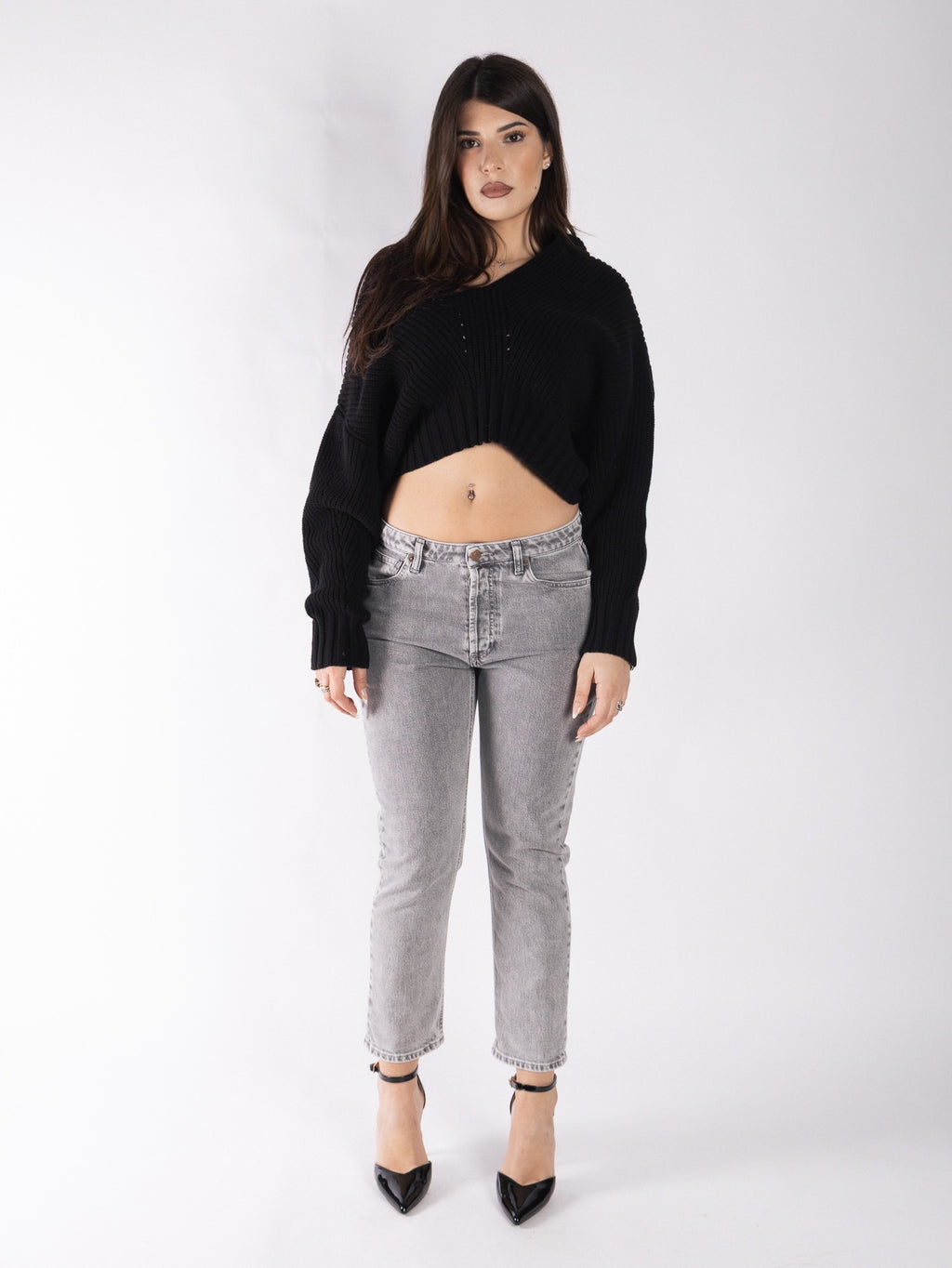 Pullover  crop in lana VICOLO