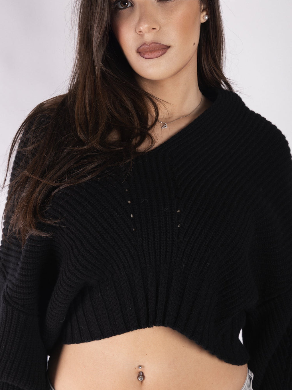 Pullover  crop in lana VICOLO