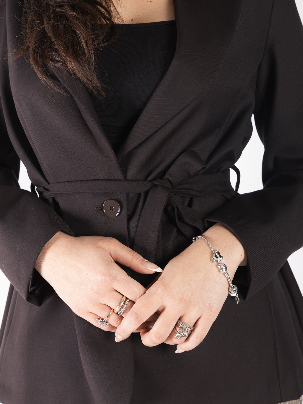 Giacca ampia con plissè VICOLO