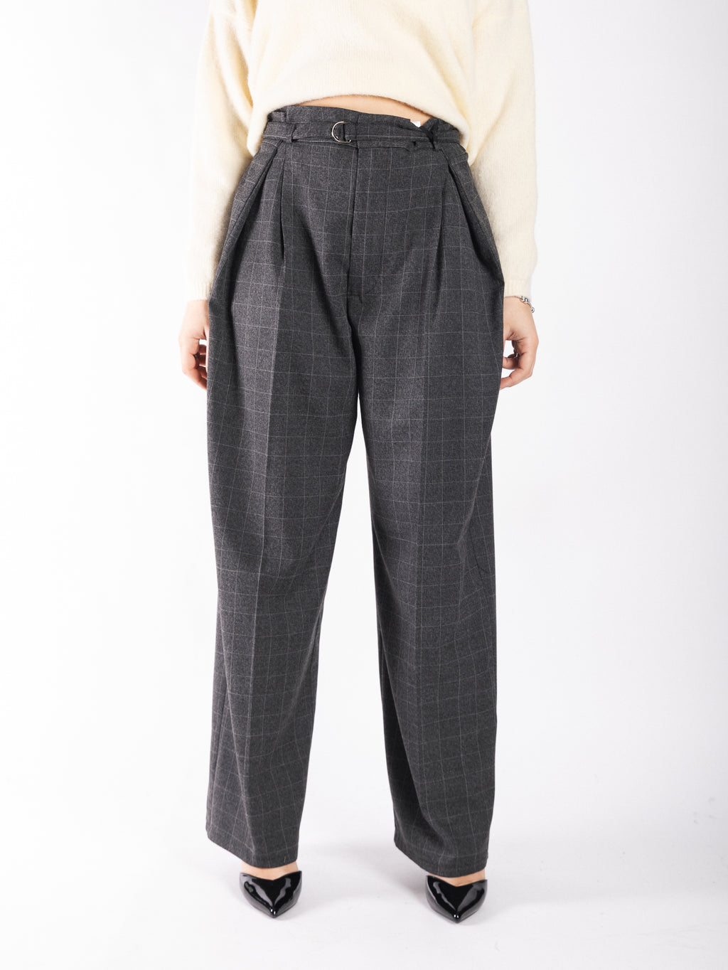 Pantalone balloon a quadri VICOLO