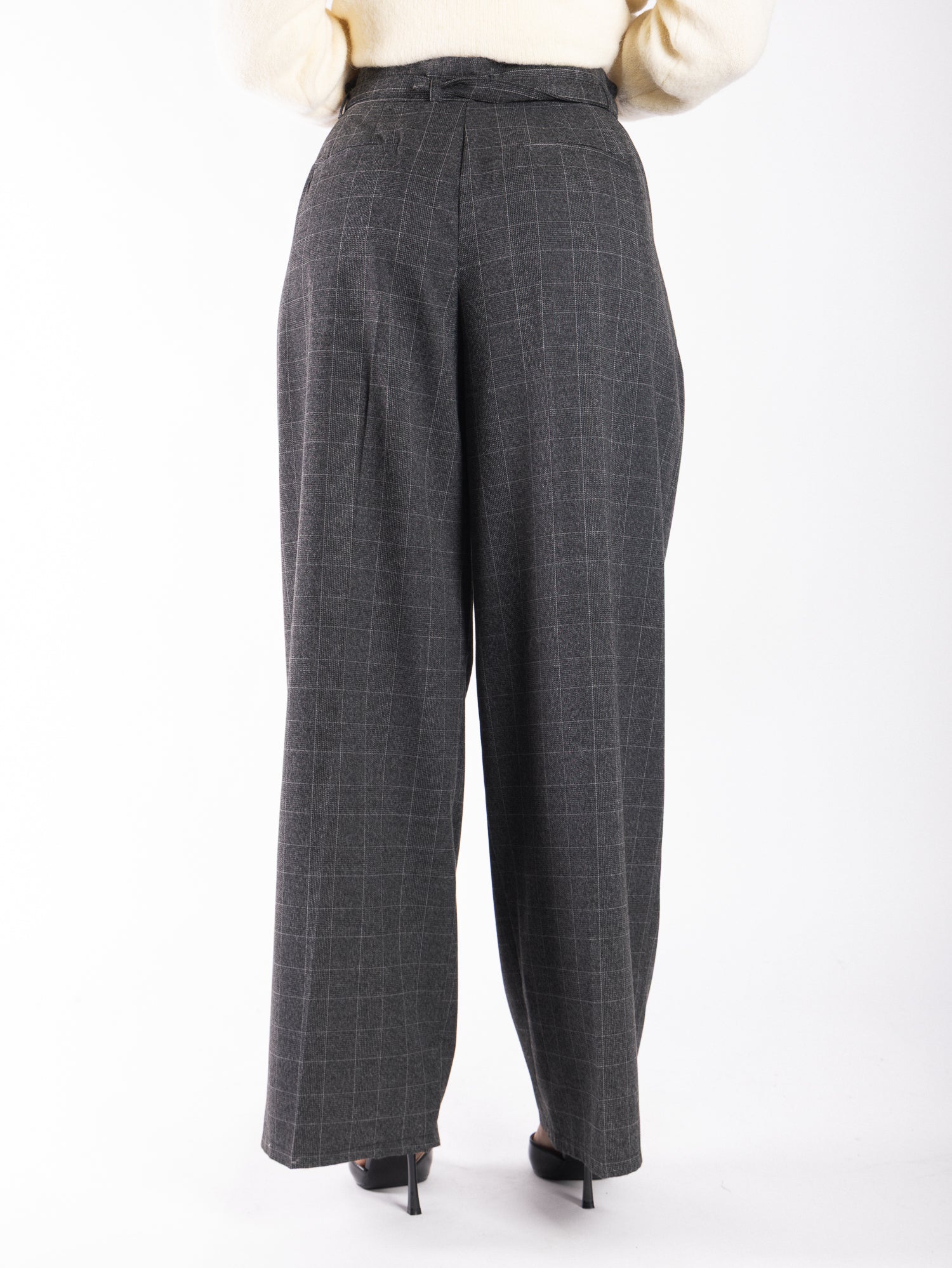 Pantalone balloon a quadri VICOLO