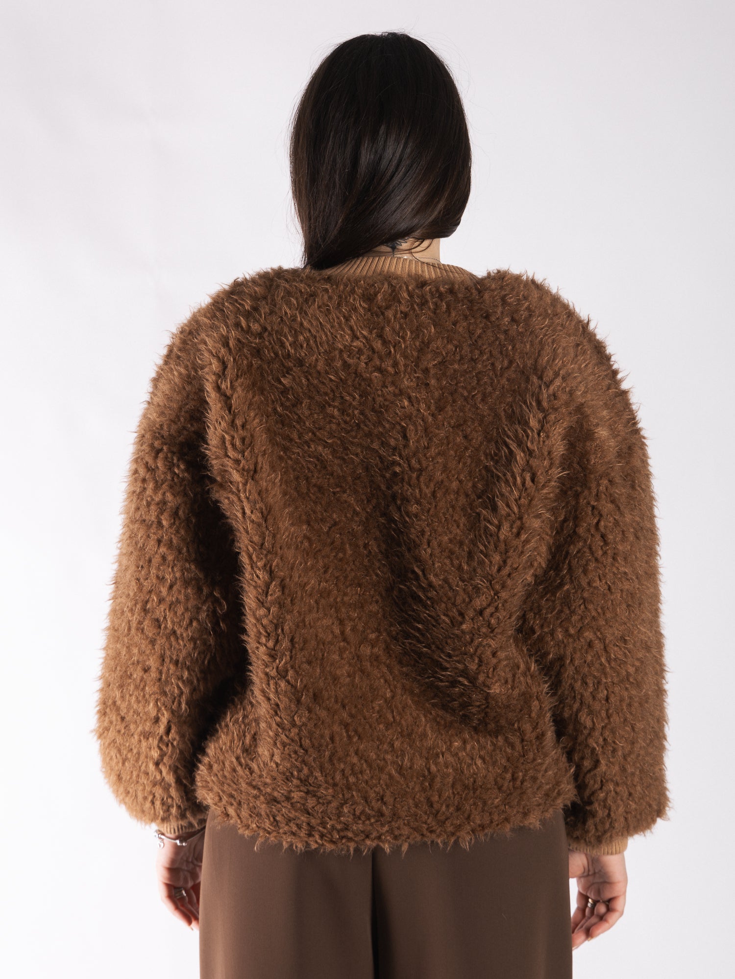 Bomber teddy in misto lana VICOLO