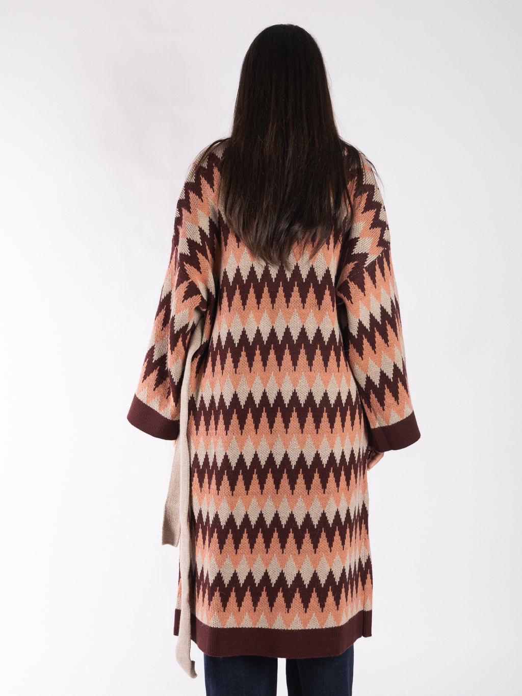 Kimono lungo in lana VICOLO